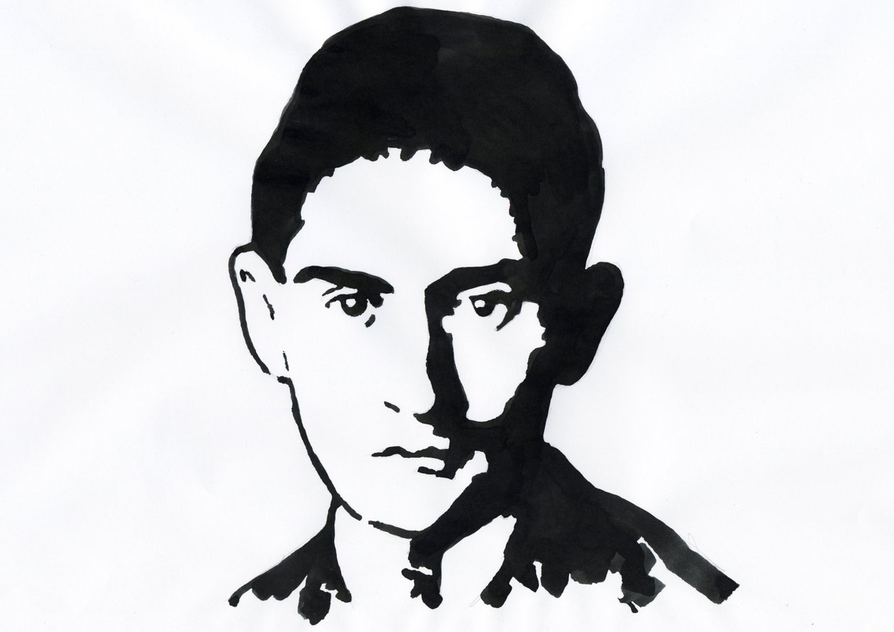 صورة للكاتب البراغشي فرانز كافكا (1883-1924) (صورة لكاتب الروايات باللغة الألمانية فرانز كافكا) بواسطة أليساندرو لوناتي