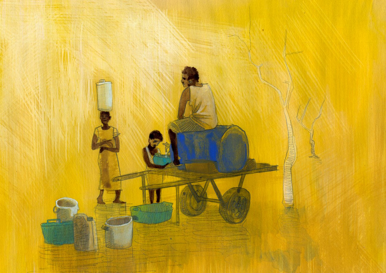 نقص المياه رسم توضيحي لأليساندرو لوناتي بواسطة أليساندرو لوناتي