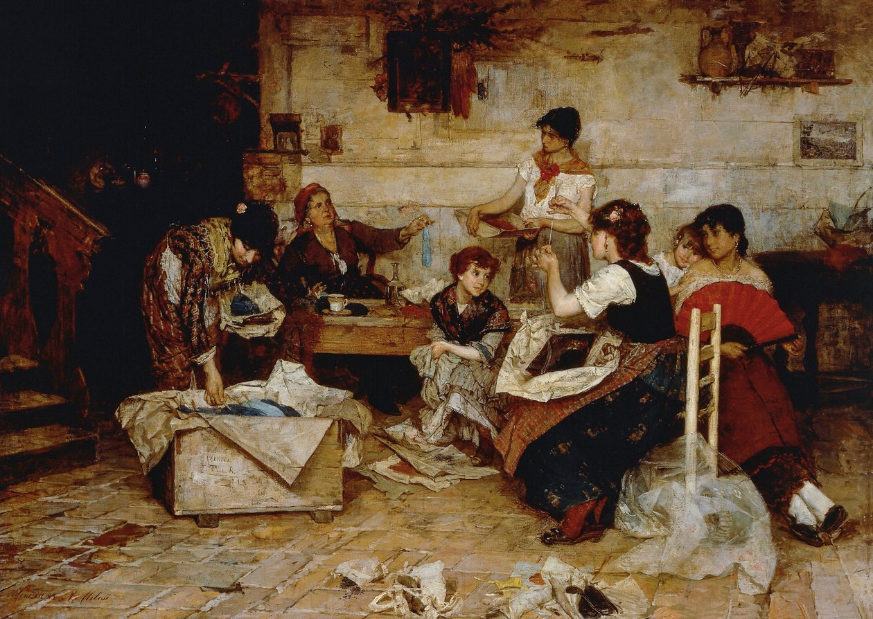 Women working pearls بواسطة اليساندرو ميليسي
