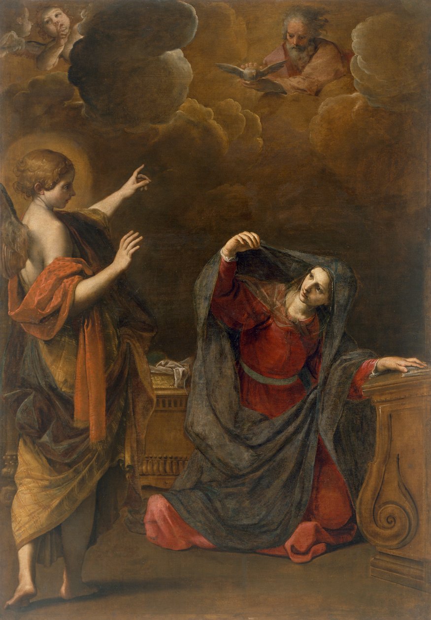 بشارة ليساندرو تيارينو (1577-1668) ، زيت على قماش ، 209 × 144 ، 5 سم بواسطة أليساندرو تياريني