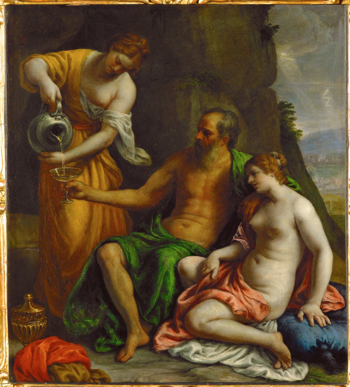 لوط وبناته بواسطة اليساندرو تورشي