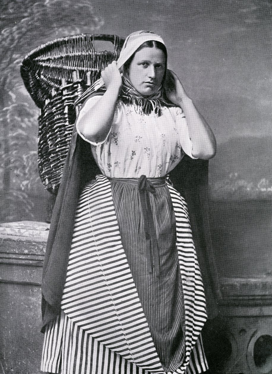 A Newhaven Fishwife ، أواخر القرن التاسع عشر (صور من وزن الجسم) بواسطة الكسندر آدم إنجليس