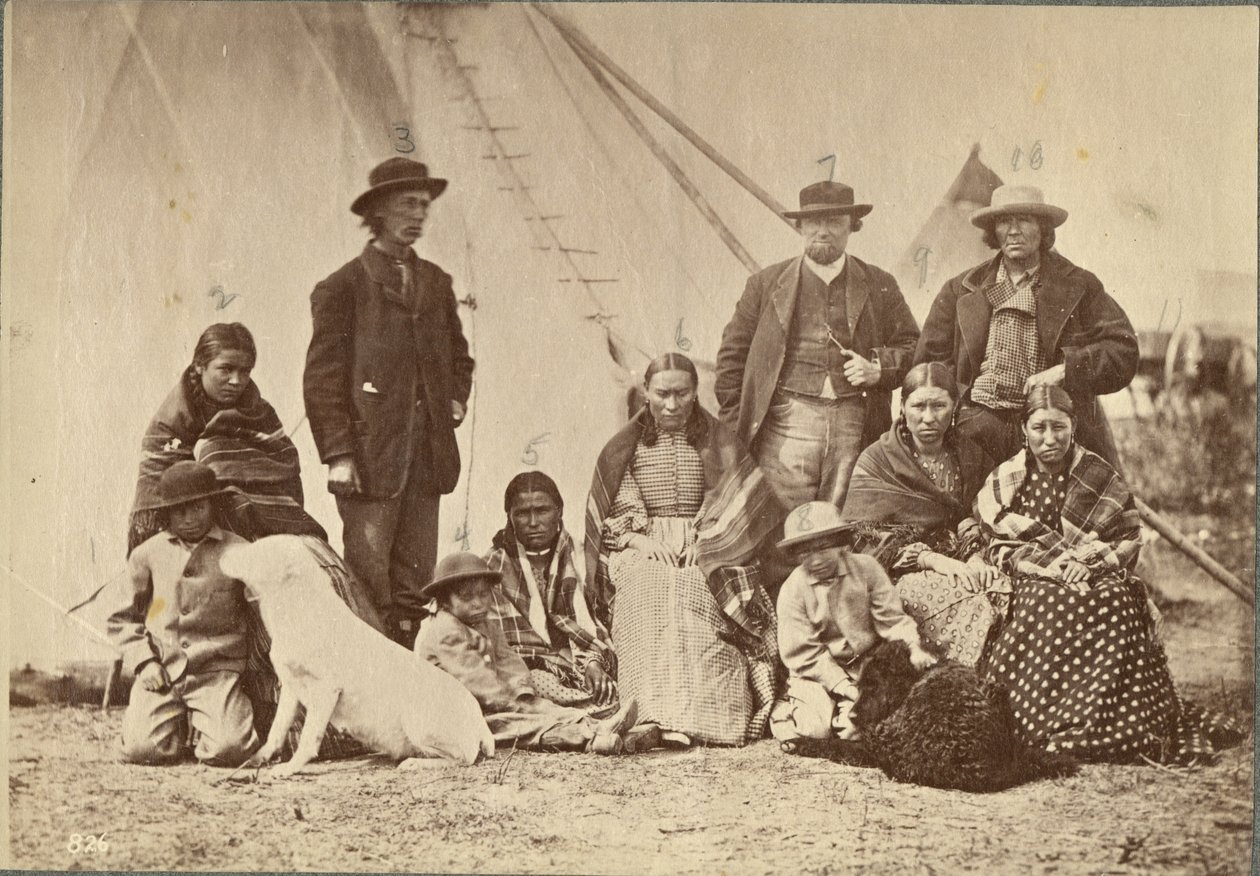 مجموعة عن فورت لارامي ، داكوتا ، 1868 (طبعة زخرفية) بواسطة الكسندر جاردنر
