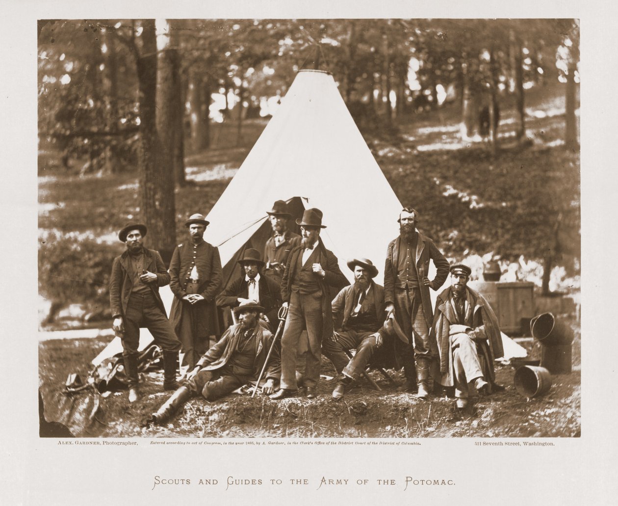 الكشافة والمرشدين لجيش Potomac ، 1862 بواسطة الكسندر جاردنر