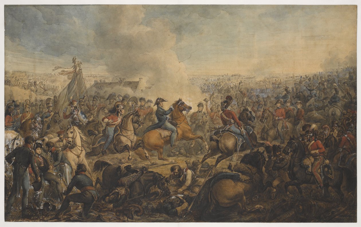 معركة واترلو ، بعد ترتيب تقدم الجيش البريطاني ، 1815 ، c.1815 بواسطة ألكسندر إيفانوفيتش ساويرويد