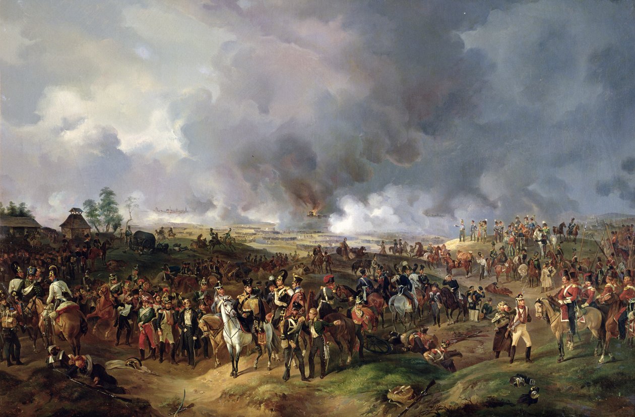 معركة أمم لايبزيغ ، 1813 بواسطة ألكسندر إيفانوفيتش ساويرويد