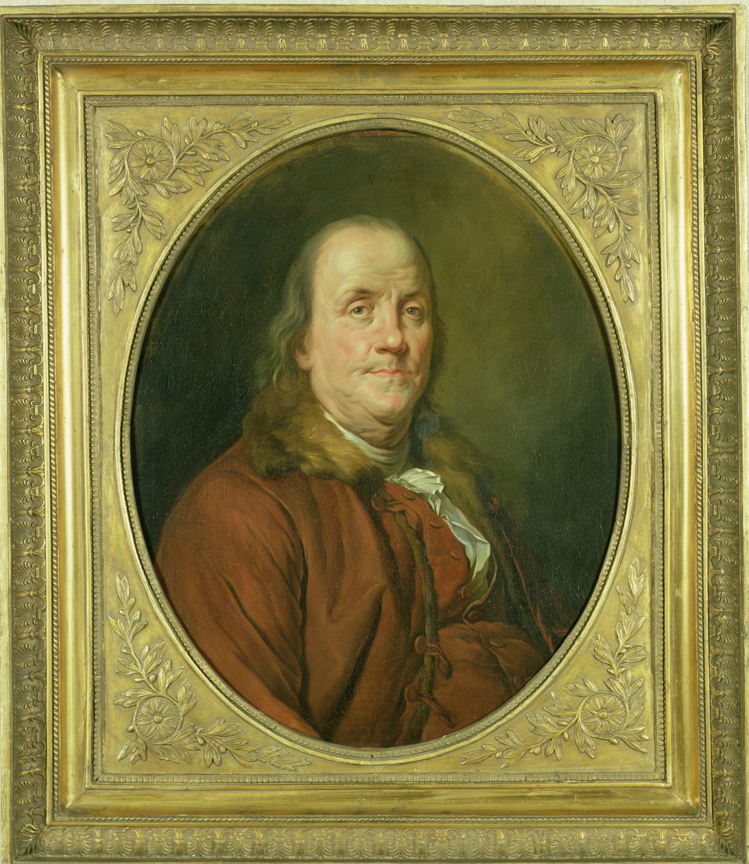 صورة لبنيامين فرانكلين ، بعد صورة لجوزيف سيفريد دوبليس (1725-1802) c.1780-90 بواسطة الكسندر روسلين
