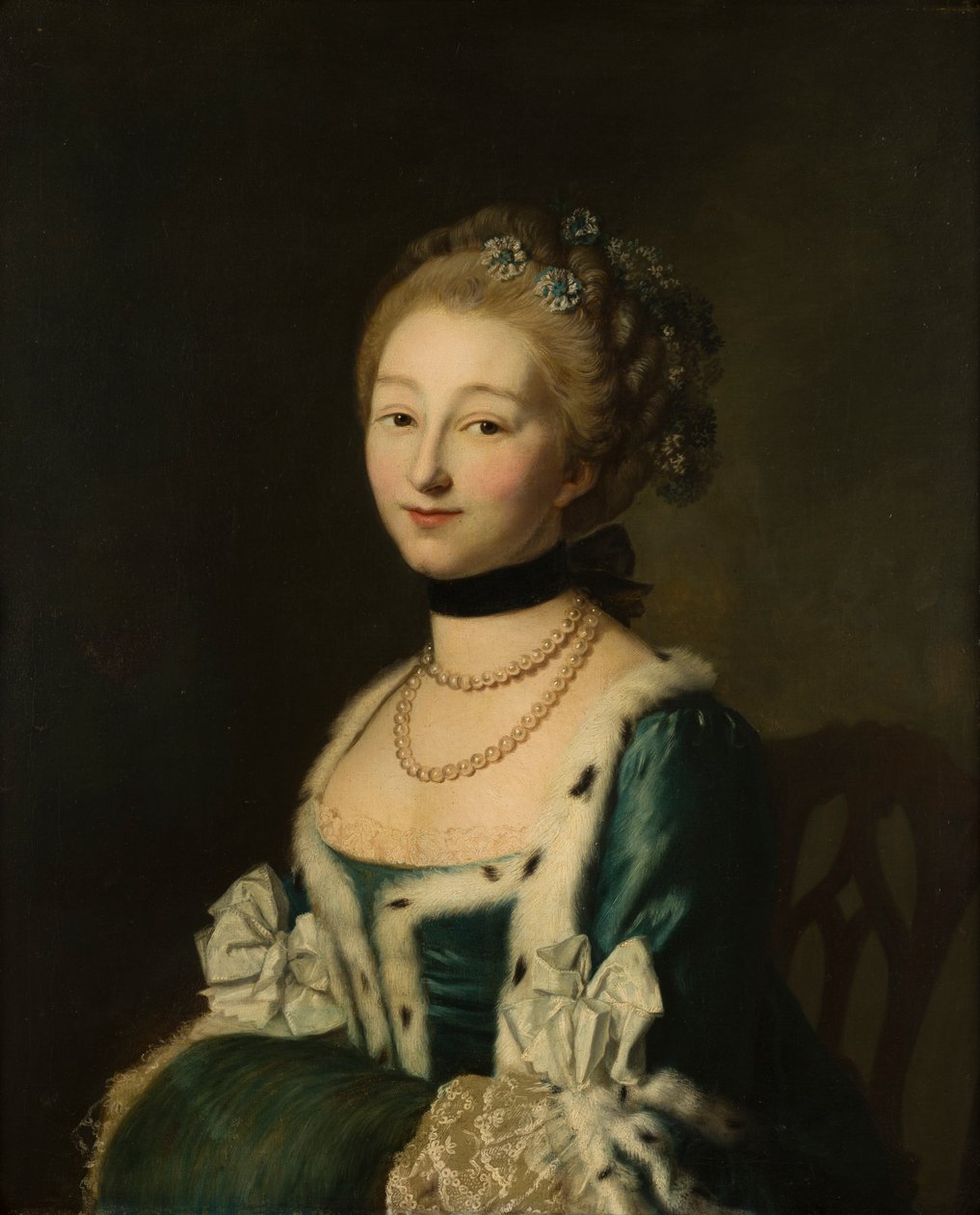 صورة إليزابيث ، سيدة بريدجمان ، بعد ذلك ليدي برادفورد (1735-1806) ، 1755-93 (زيت على قماش) بواسطة الكسندر (Attr. to) Roslin