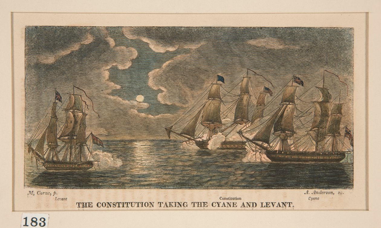أخذ الدستور Cyane و Lavant ، واحد في سلسلة من ثمانية بواسطة الكسندر اندرسون