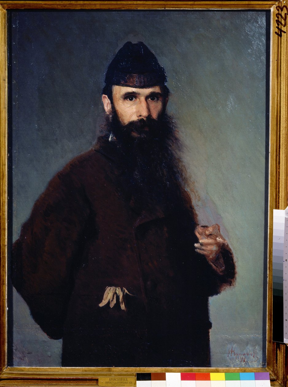 صورة للفنان الكسندر ليتوفتشينكو (1835-1890). (صورة للفنان أ. ليتوفشينكو). Peinture de Ivan Nikolayevich Kramskoi (1837-1887) ، huile sur toile بواسطة ألكسندر ديميتريفيتش ليتوفتكينكو