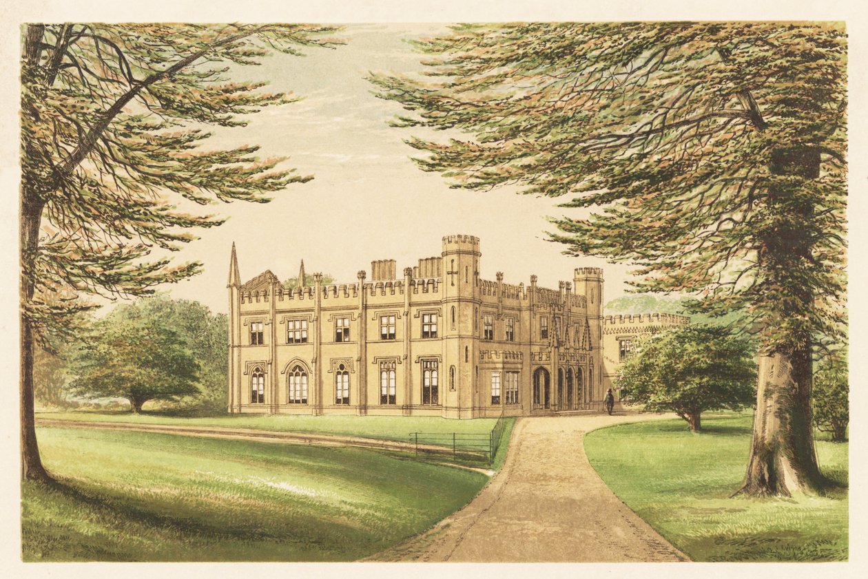 Thrybergh Park ، يوركشاير ، إنجلترا. 1880 (نقش) بواسطة الكسندر فرانسيس (بعد) ليدون