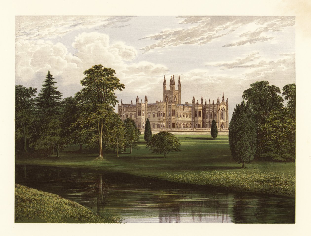 Toddington Manor ، جلوسيسترشاير ، إنجلترا. بواسطة الكسندر فرانسيس (بعد) ليدون