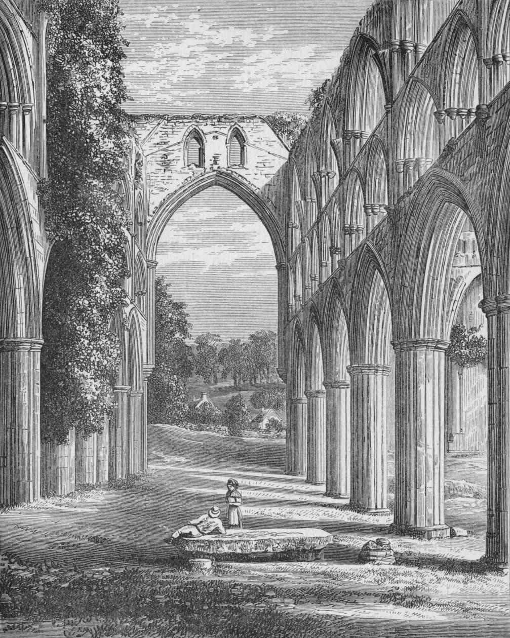 جوقة ، تطل على الشمال ، دير Rievaulx ، c1880 ، 1897 بواسطة ألكسندر فرانسيس ليدون