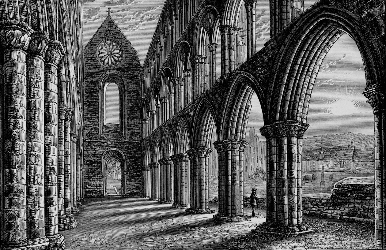 Nave Looking West ، Jedburgh Abbey ، c1880 ، 1897 بواسطة ألكسندر فرانسيس ليدون