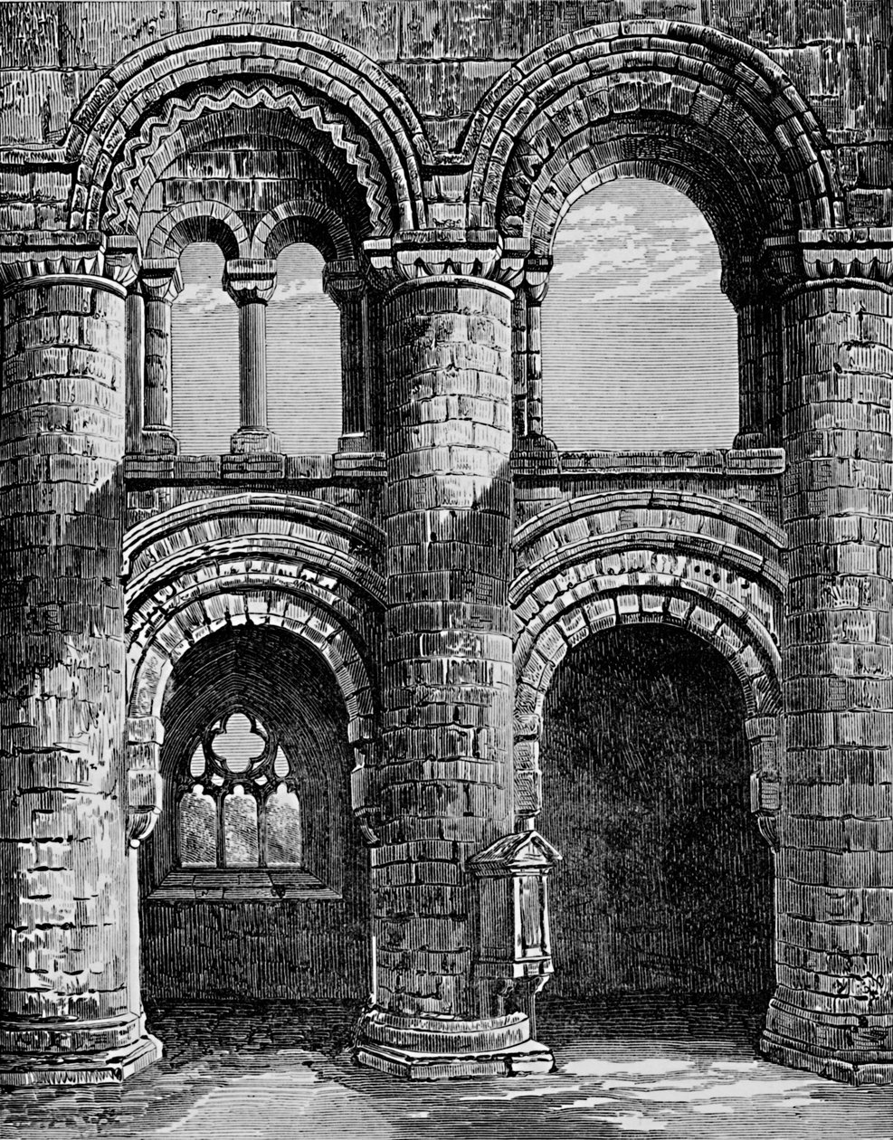 أقواس نورمان في ناف ، دير جيدبيرغ ، c1880 ، 1897 بواسطة ألكسندر فرانسيس ليدون