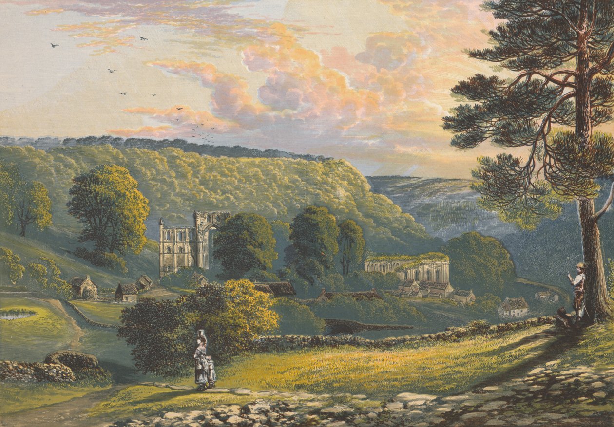 دير Rievaulx ، c1880 ، 1897 بواسطة ألكسندر فرانسيس ليدون