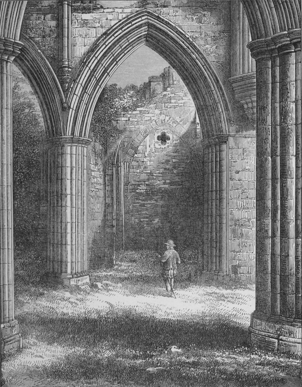 Vestry ، Rievaulx Abbey ، c1880 ، 1897 بواسطة ألكسندر فرانسيس ليدون