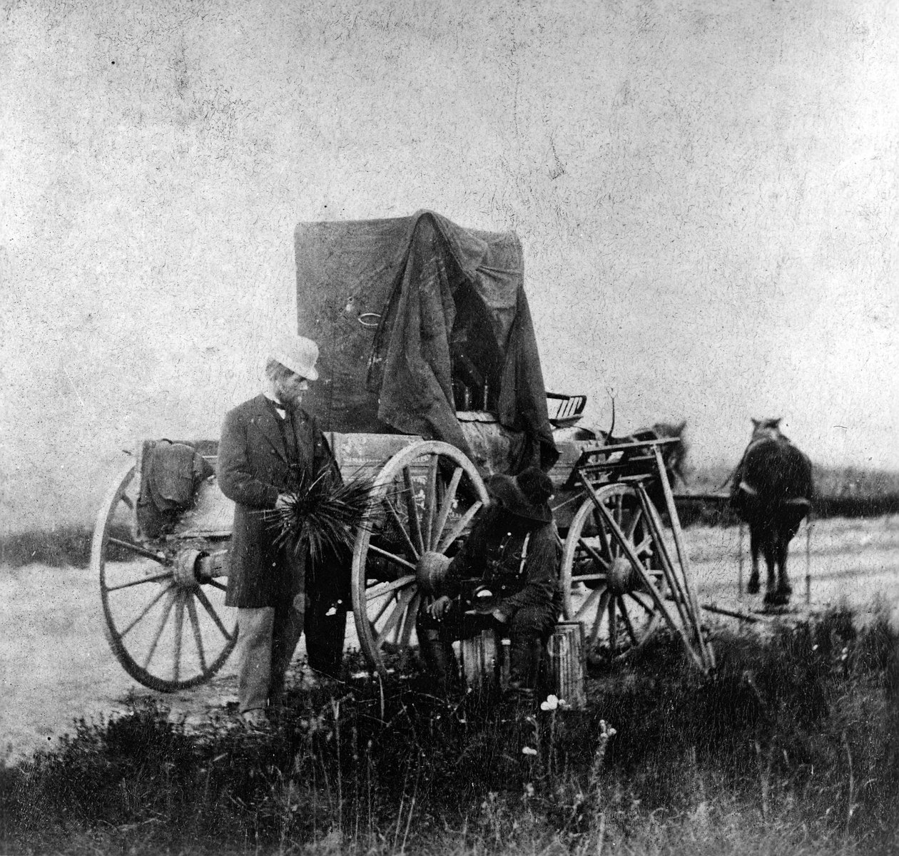 الغرفة المظلمة لألكسندر جاردنر على عجلات ، 1867 بواسطة الكسندر جاردنر