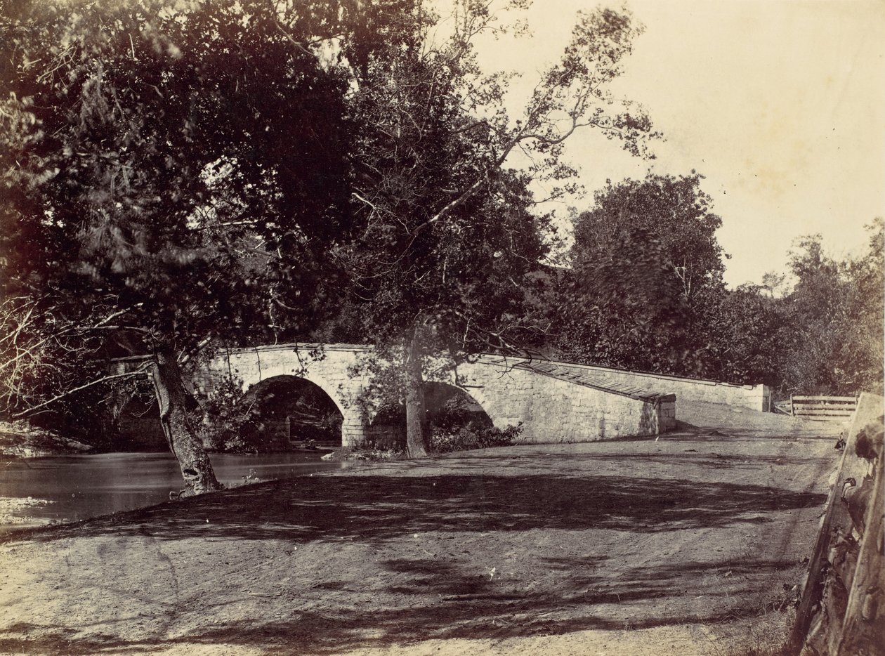 جسر بيرنسايد ، عبر Antietam ، بالقرب من Sharpsburg ، رقم 1 ، سبتمبر 1862 ، 1862. بواسطة الكسندر جاردنر