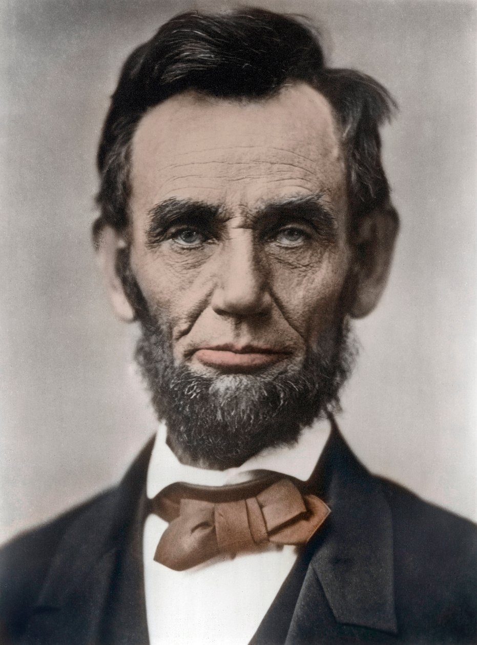 صورة لأبراهام لنكولن - صورة أبراهام لنكولن (1809-1865) الرئيس السادس عشر للولايات المتحدة الأمريكية. تصوير الكسندر جاردنر بواسطة الكسندر جاردنر
