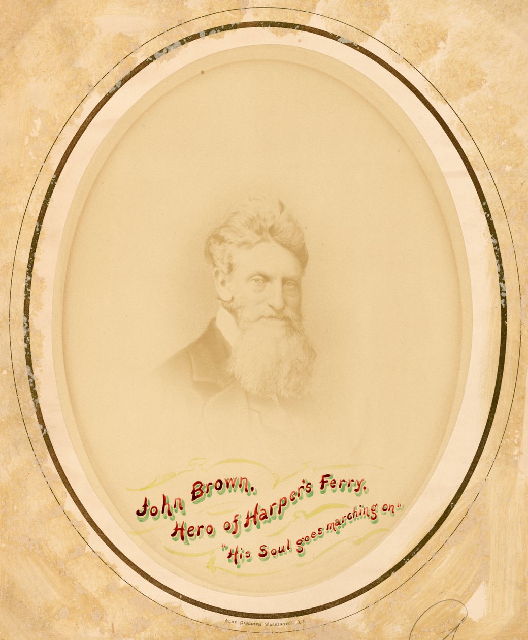 صورة لجون براون ، كاليفورنيا. 1859. بواسطة الكسندر جاردنر