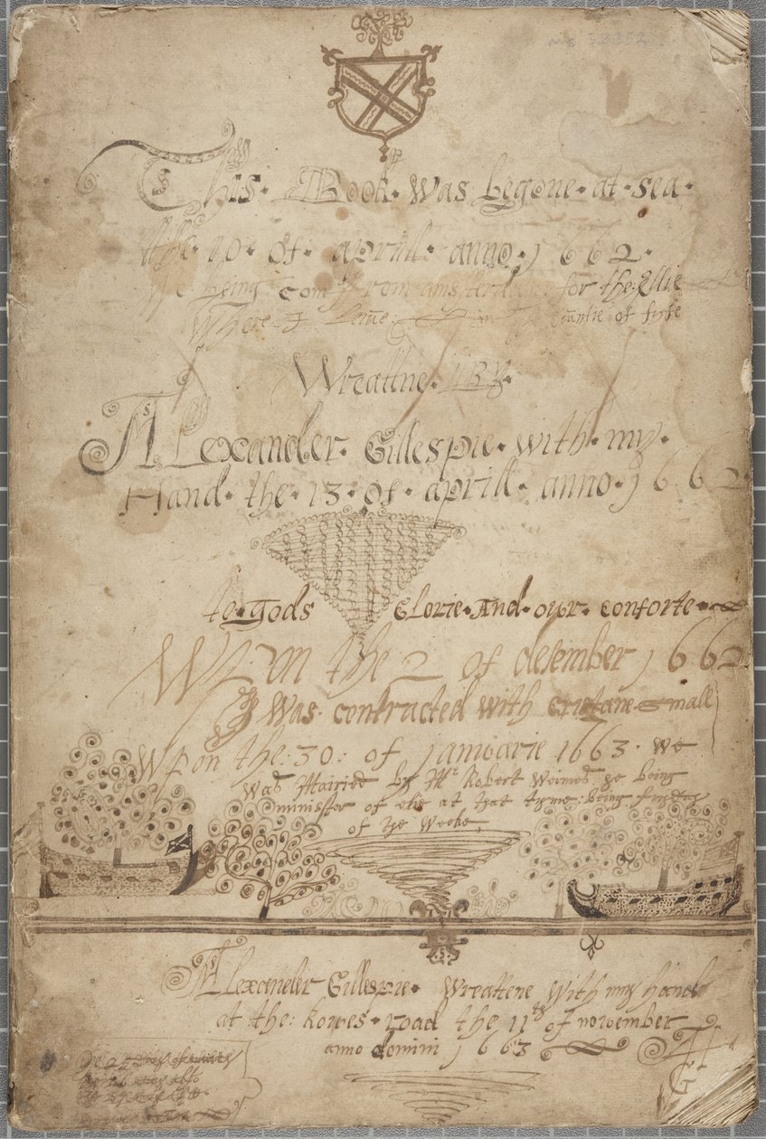 مجلة ألكسندر جيليسبي ، 1662-85 بواسطة ألكسندر جيليسبي