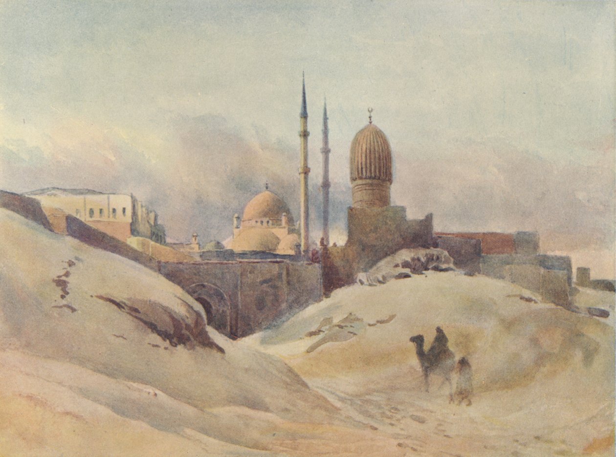 القلعة ، القاهرة ، في عاصفة رملية ، c1880 1905. بواسطة الكسندر هنري هالام موراي