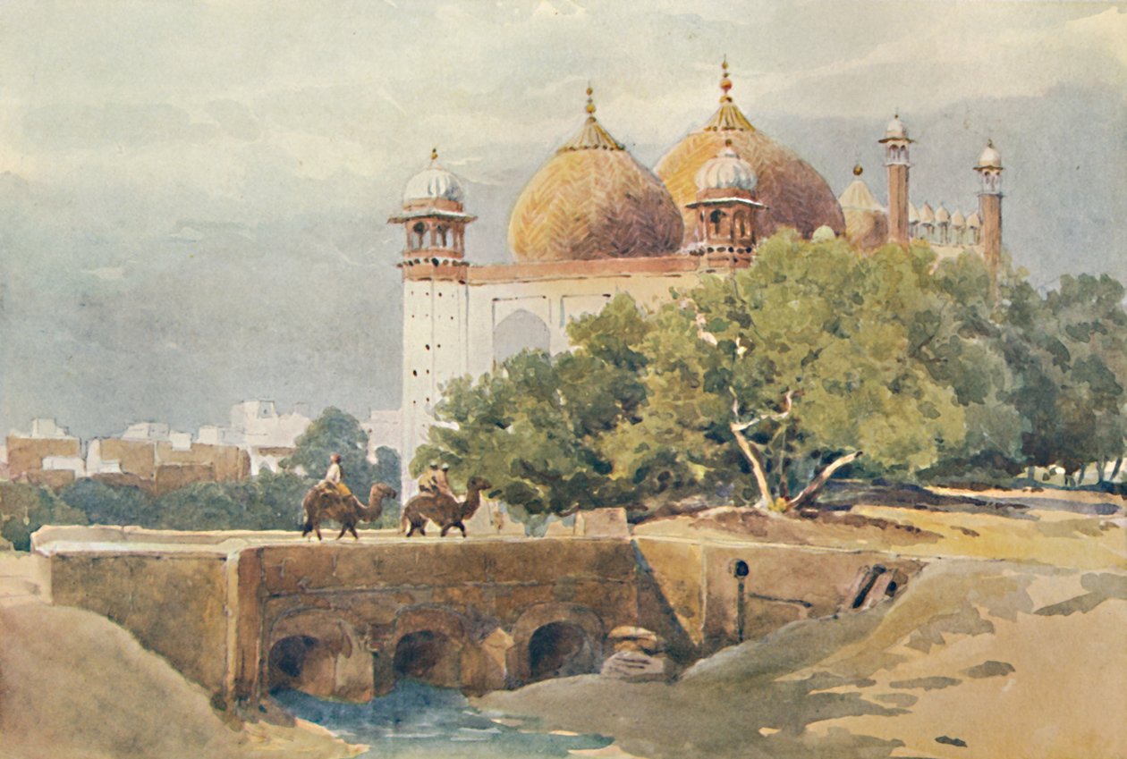 مسجد جمعة ، أغرا ، c1880 1905. بواسطة الكسندر هنري هالام موراي