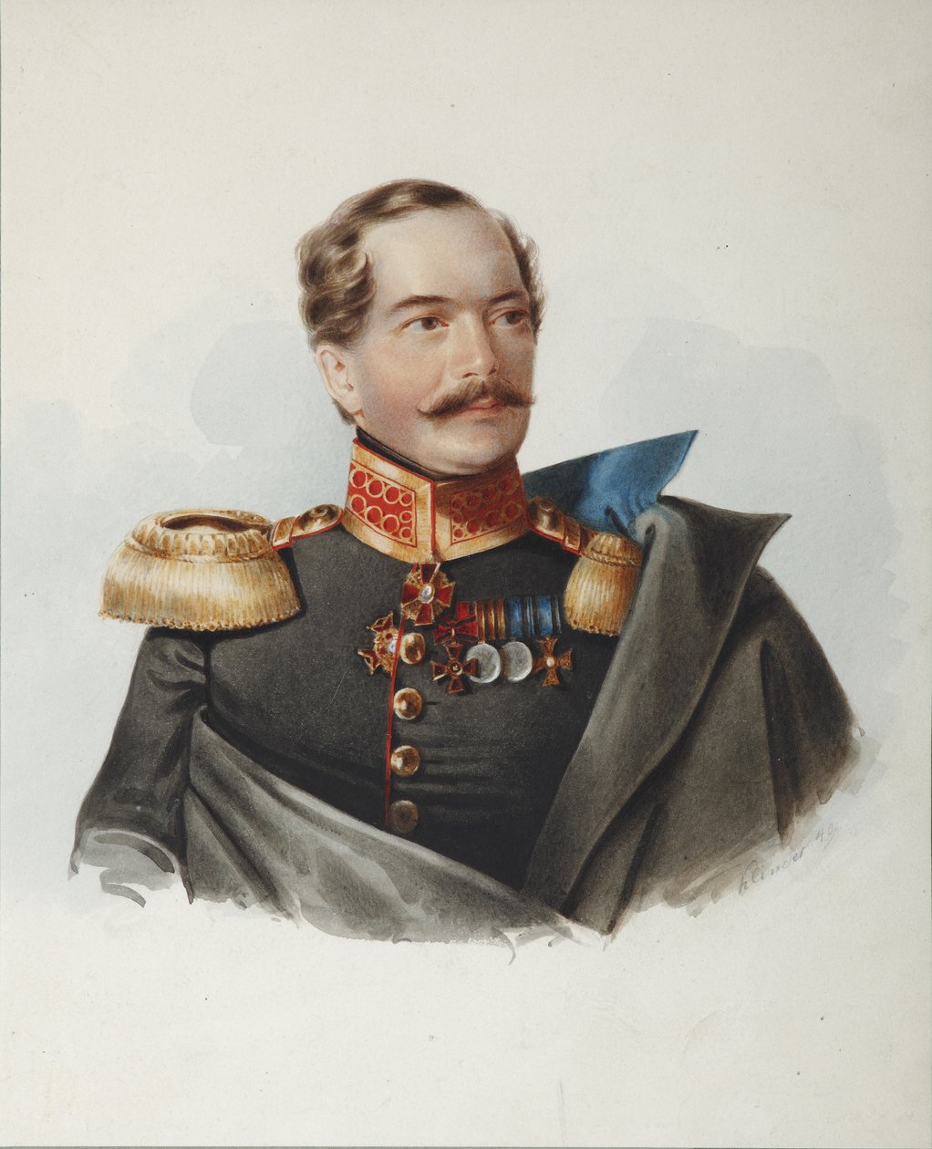 صورة للكونت دميتري أليكسيفيش شيرباتوف 1818-1881 ، 1849 بواسطة ألكسندر إيفانوفيتش كلوندر