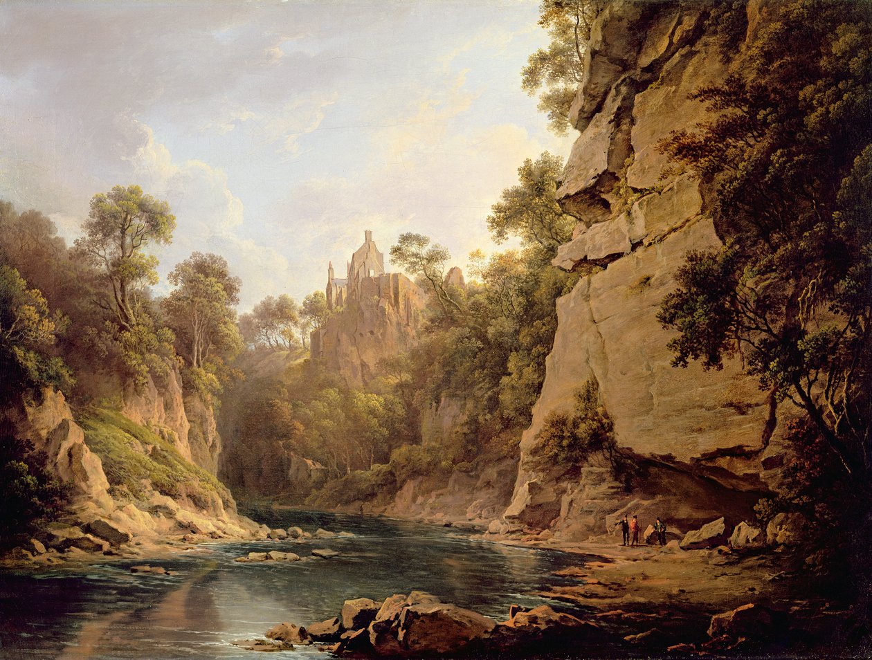 قلعة هاوثورندين ، بالقرب من إدنبرة ، c.1820-22 بواسطة الكسندر نسميث