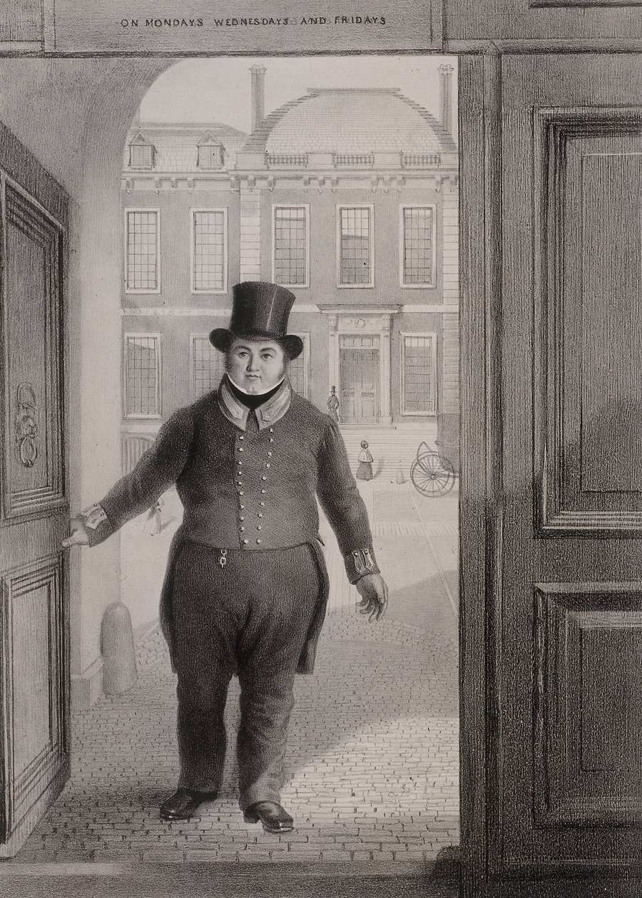 بوابة المدخل ، المتحف البريطاني ، هولبورن ، لندن ، c1850 بواسطة الكسندر أودريسكول