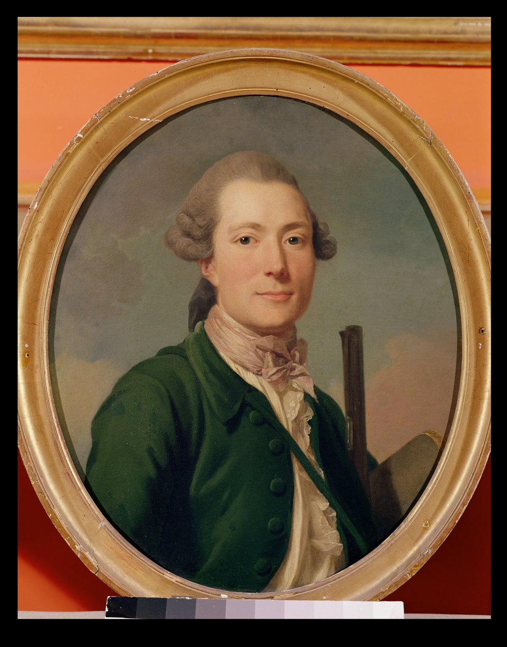 الكونت بيير فرانسوا دي كلوزيل (1734-1783) في لباس الصيد بواسطة الكسندر روسلين