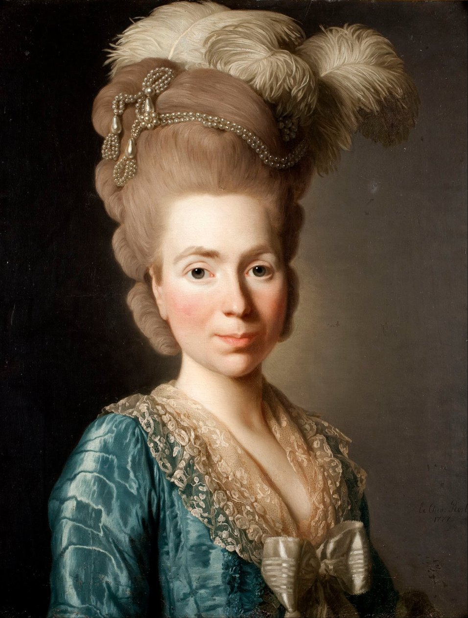 صورة للأميرة ناتاليا بتروفنا جاليزين 1741-1837 ، 1777 بواسطة الكسندر روسلين