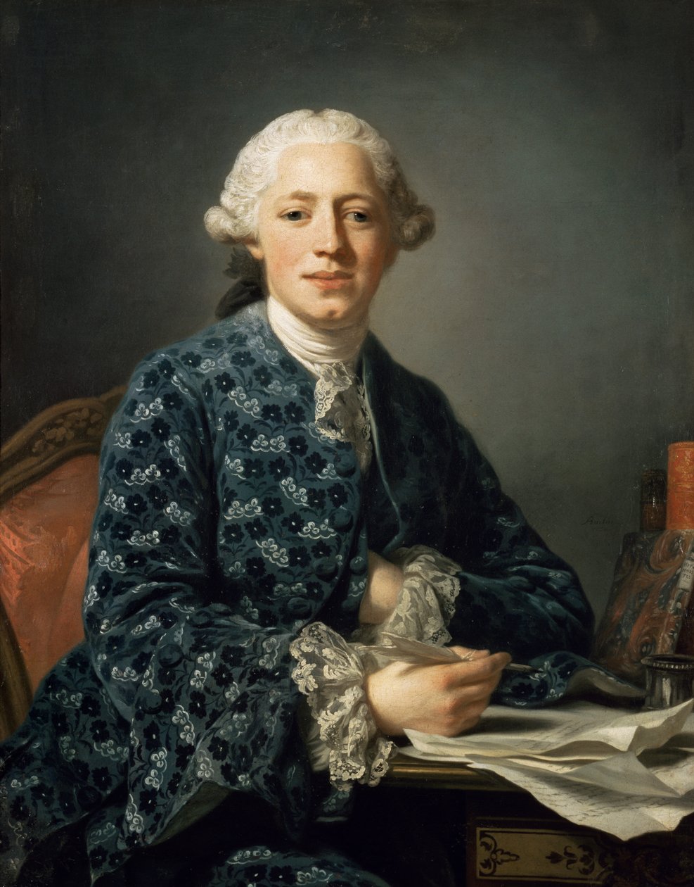 صورة لثور ليونارد كلينكوستروم 1735-1821 ، 1758. بواسطة الكسندر روسلين