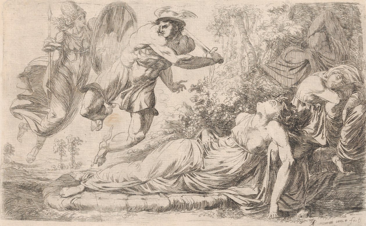 فرساوس والنوم ميدوسا ، 1774. بواسطة الكسندر رانسيمان