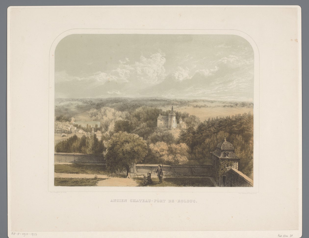 قلعة بالقرب من دير Rolduc Ancien chateau-fort de Rolduc (العنوان على الكائن) Rolduc et ses environs (عنوان المسلسل) بواسطة الكسندر شيبكنز