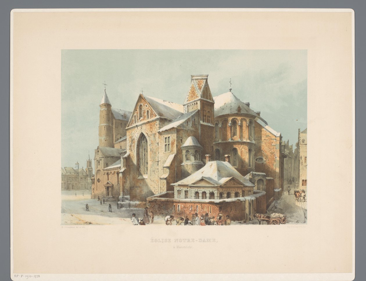 Onze-Lieve-Vrouwe-Basiliek te Maastricht كنيسة السيدة العذراء في مايستريخت (العنوان على وجوه) الآثار القديمة للعمارة من القرن الحادي عشر إلى القرن الثالث عشر في ليمبورغ (عنوان السلسلة) بواسطة الكسندر شيبكنز