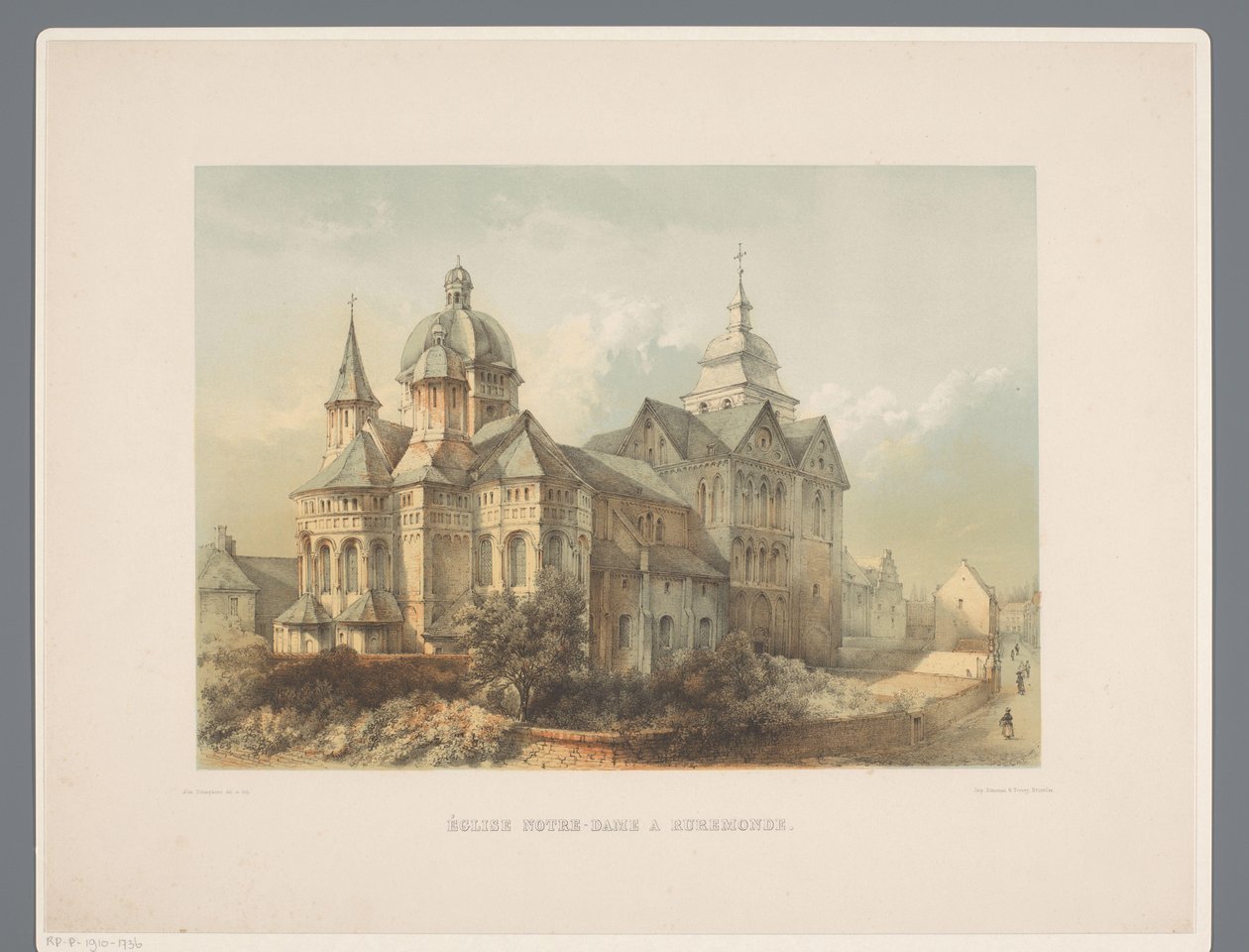 Onze Lieve Vrouwe Munsterkerk te Roermond كنيسة السيدة العذراء في رورموند (العنوان على الجسم) الآثار القديمة للعمارة من القرن الحادي عشر إلى القرن الثالث عشر في ليمبورغ (عنوان السلسلة) بواسطة الكسندر شيبكنز
