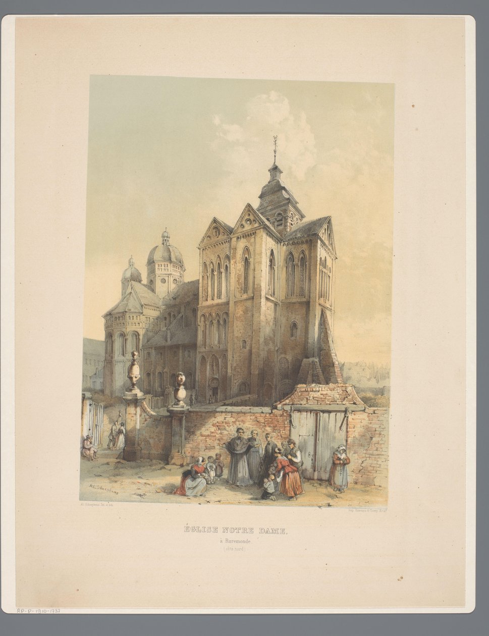 Onze Lieve Vrouwe Munsterkerk te Roermond كنيسة السيدة العذراء في رورموند (الساحل الشمالي). (العنوان على الكائن) الآثار القديمة للعمارة من القرن الحادي عشر إلى القرن الثالث عشر في ليمبورغ (عنوان السلسلة) بواسطة الكسندر شيبكنز