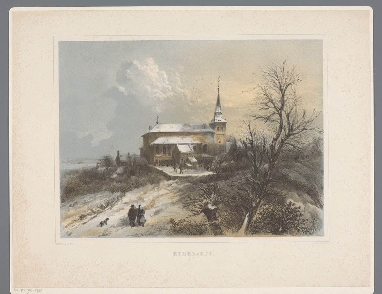 كنيسة القديس لامبرتوس في كركراد Kerkrade (العنوان على الكائن) Rolduc et ses environs (عنوان المسلسل) بواسطة الكسندر شيبكنز