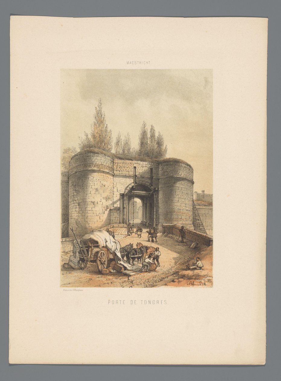 بوابة Tongerse في ماستريخت Porte de Tongres (العنوان على الكائن) Monuments de Maastricht (عنوان السلسلة) بواسطة الكسندر شيبكنز