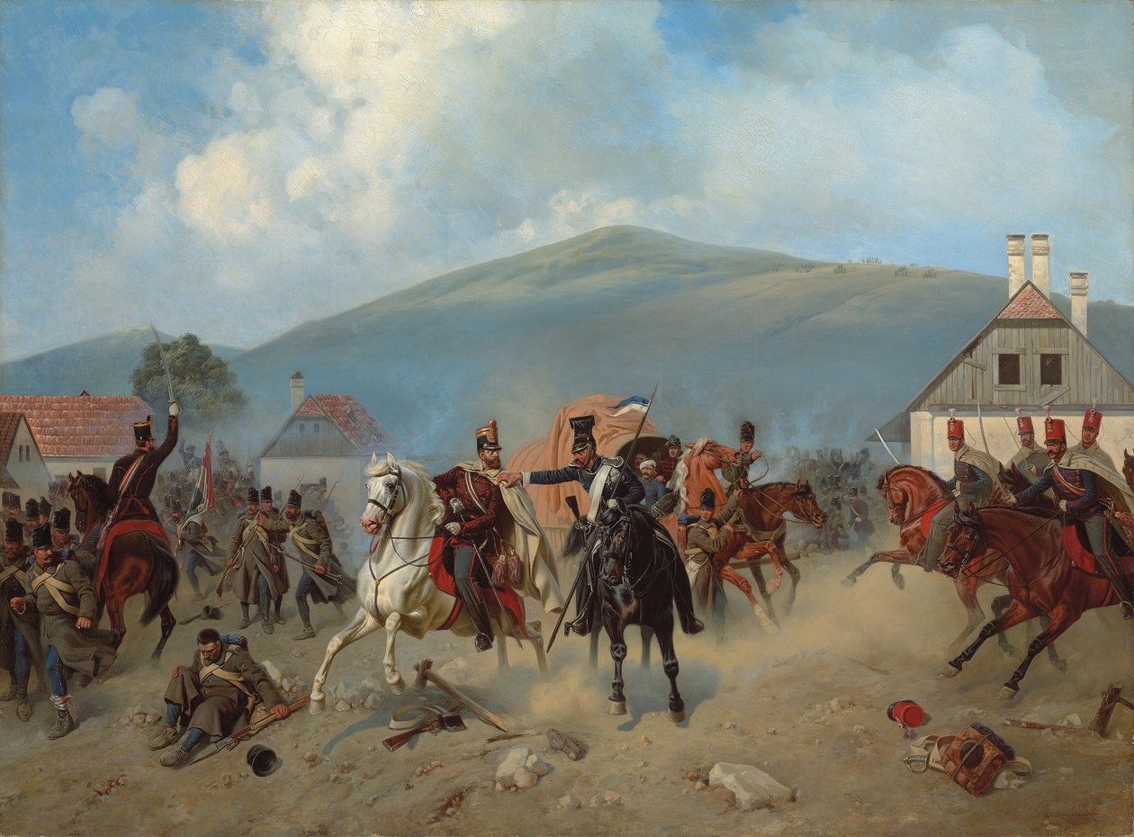 مناوشة خلال الثورة المجرية 1848-1849 ، 1881 بواسطة ألكسندر فيليفالدي
