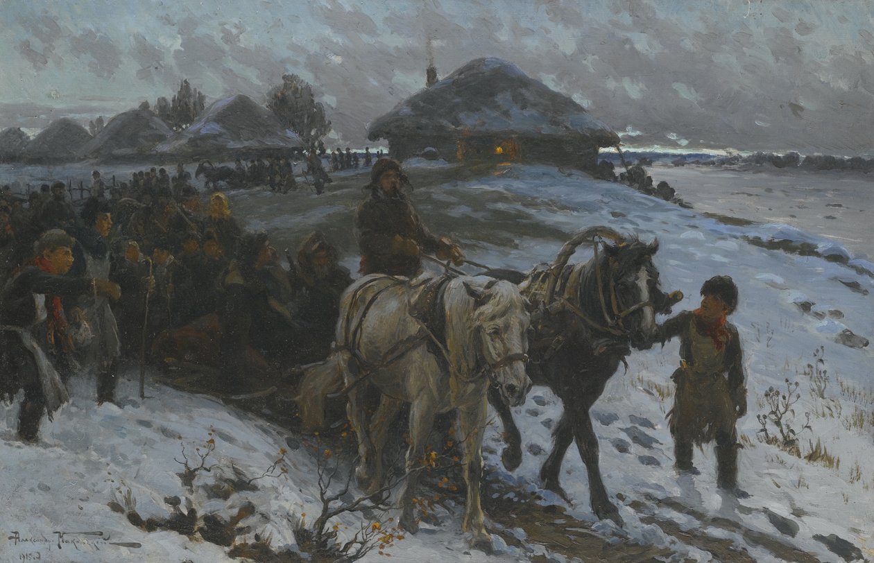 ترك للصيد ، 1915 بواسطة ألكسندر فلاديميروفيتش ماكوفسكي