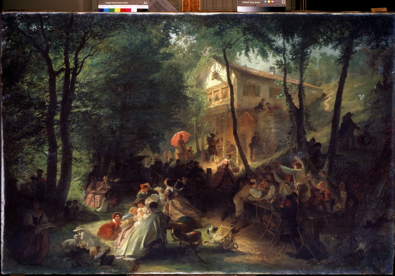 مهرجان الريف. رسم ألكسندر إيجوروفيتش بالديمان (1826-1869). زيت على قماش بواسطة الكسندر يغوروفيتش بيديمان