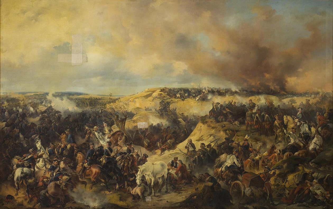 ال معركة Kunersdorf في 12 أغسطس 1759 ، 1848 بواسطة ألكسندر فون كوتزيبو