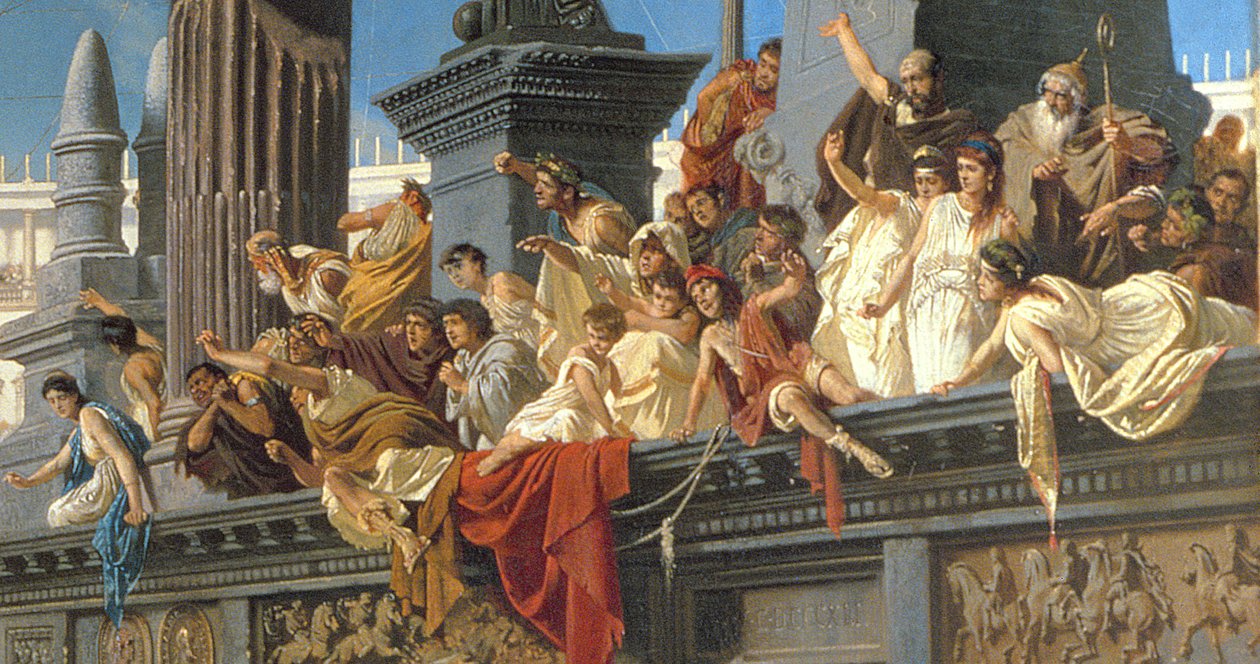 The Chariot Race ، حوالي 1882 (زيت على قماش) (تفاصيل 201093) بواسطة الكسندر فون فاغنر