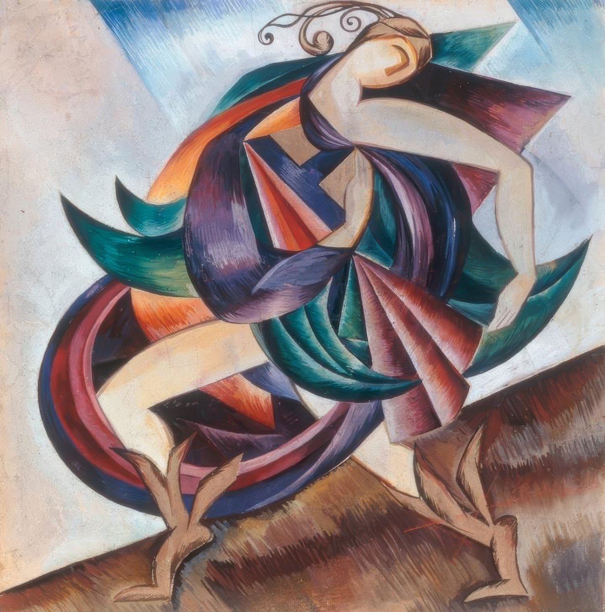 تمثال لأداء موسكو ، مسرح كاميرني ، 17 مايو 1921 بواسطة الكسندرا الكسندروفنا اكستر