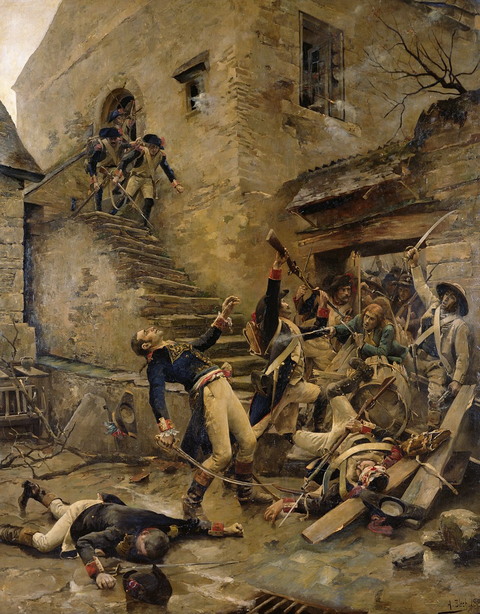 وفاة الجنرال Beaupuy ، 1888 بواسطة الكسندر بلوخ