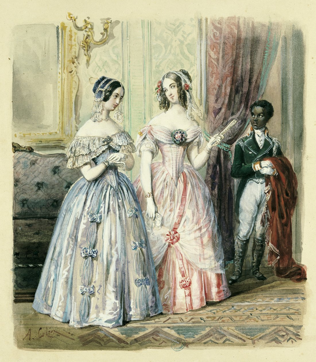 المغادرة من أجل الكرة ، 1830-1848 (مرحاض على ورق) بواسطة 