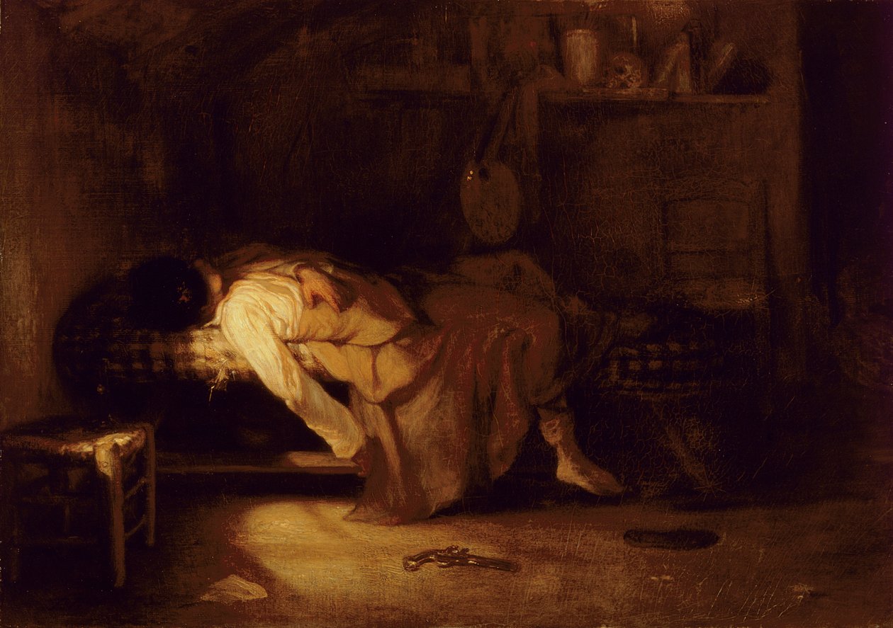 الانتحار ، ج .1836 بواسطة الكسندر جابرييل ديكامبس